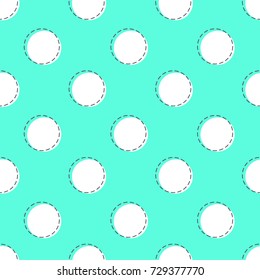 flat line circle pattern vector
