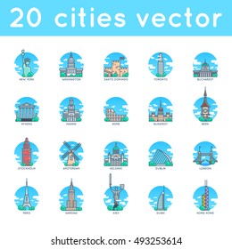 Flat Line Cities. New York, Washington, Santo Domingo, Toronto, Bucharest, Athens, Madrid, Rome, Budapest, Bern, Stockholm, Amsterdam, Helsinki, Dublin, London, Paris, Warsaw, Kiev, Dubai, Hong Kong