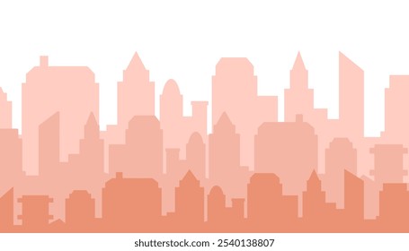 Conjunto de Ícones de Paisagem de Cidade de Linha Plana. Urban Skyline, Modern City e Architectural Line Art. Paisagens urbanas minimalistas, Contornos da cidade e Silhuetas Skyline. Arte de Linha Plana para Pôsteres, Impressões e Design Urbano