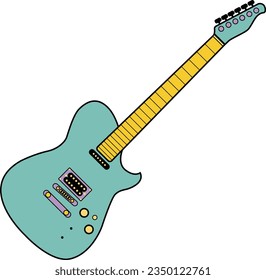 flat line color electric guitar manson