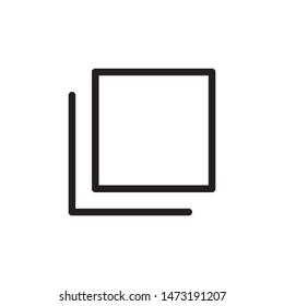 flat line copy file icon. Logo element illustration. copy file design. vector eps 10 . copy file concept. Can be used in web and mobile . 