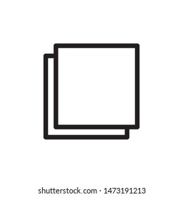 flat line copy file icon. Logo element illustration. copy file design. vector eps 10 . copy file concept. Can be used in web and mobile . 