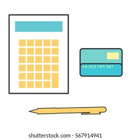 flat line design Finance