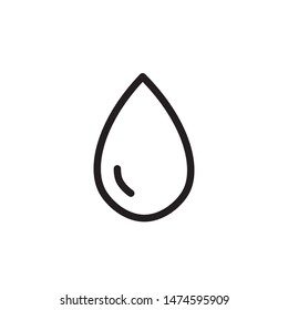 flat line drop water icon. Logo element illustration. drop water design. vector eps 10 . drop water concept. Can be used in web and mobile . 