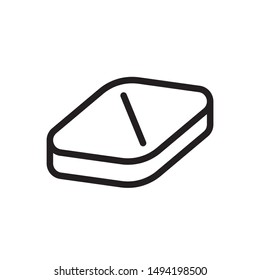 flat line drug medicine icon. Logo element illustration. drug medicine design. vector eps 10 . drug medicine concept. Can be used in web and mobile . trendy simple style. thickness can be adjusted