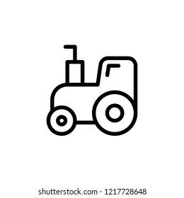 Flat Line Farming Agrimotor or Tractor Icon