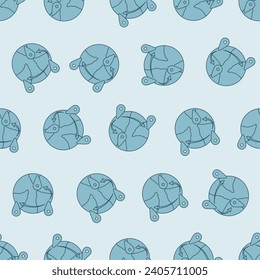 Globales Liefermuster mit Flachleitungen, nahtlos. Geeignet für Hintergründe, Bildschirmhintergründe, Stoffe, Textilien, Umhüllungspapiere, gedruckte Materialien und vieles mehr. Bearbeitbare Vektorgrafik.