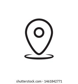 flat line gps icon symbol sign, logo template, vector, eps 10