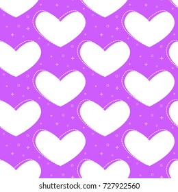 flat line heart pattern vector
