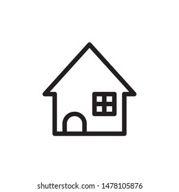 flat line home icon. Logo element illustration. home design. vector eps 10 . home concept. Can be used in web and mobile . 