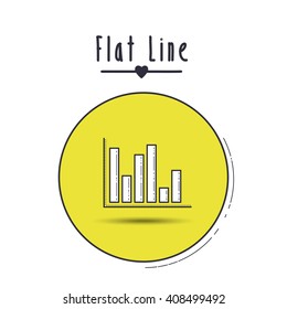flat line icon design