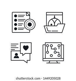 Flat Line Icon design with flat for business related strategy.