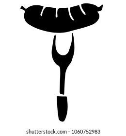 Flat Line Icon, Sign, Symbol Barbecue Cooking Steak Party Food Isolated Background Silhouette #4. Graphic Design Abstract Art, Elements, Vector Illustration EPS 10