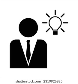 Iconos de línea plana encuentran ideas. Signo de línea de negocio y finanzas. aislado de fondo blanco.