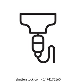 flat line infusion icon. Logo element illustration. infusion design. vector eps 10 . infusion concept. Can be used in web and mobile . trendy simple style. thickness can be adjusted