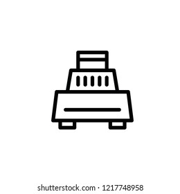 Flat Line Luggage Icon