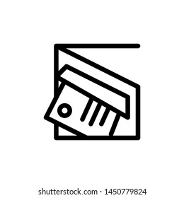 flat line mail icon symbol sign, logo template, vector, eps 10