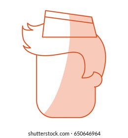 Flat line man design