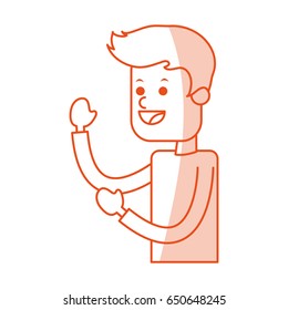 Flat line man design