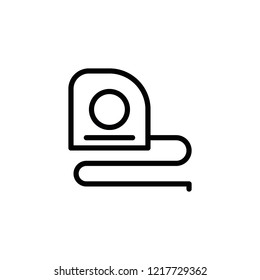 Flat Line Measuring Meter Icon