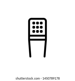 flat line microphone icon symbol sign, logo template, vector, eps 10