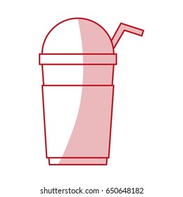 Flat line milkshake design