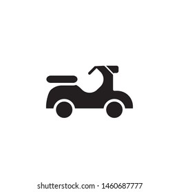 flat line motor cycle, motor cross icon symbol sign, logo template, vector, eps 10