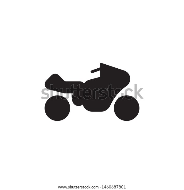 flat line motor cycle, motor cross icon\
symbol sign, logo template, vector, eps\
10