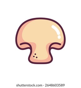Ilustração de cogumelos de linha plana para