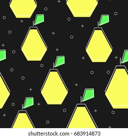 flat line pear pattern vector