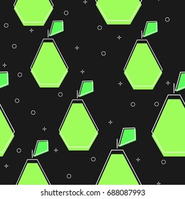 flat line pear pattern vector