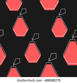 flat line pear pattern vector