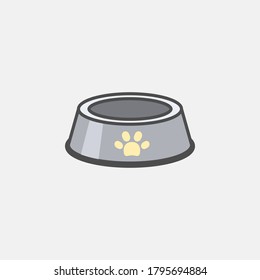 flat line pet bowl icon, simple sign and symbol from Pet-vet collection, design element for User Interface