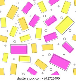 flat line rectangle pattern vector