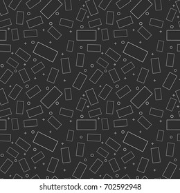 flat line rectangle pattern vector
