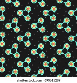 flat line spinner pattern vector