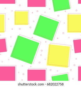flat line square pattern vector