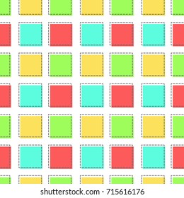 flat line square pattern vector
