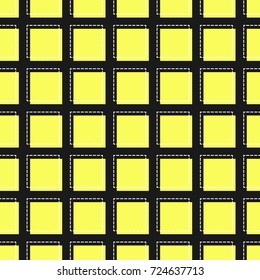 flat line square pattern vector
