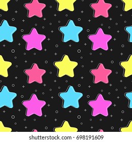 flat line star pattern vector
