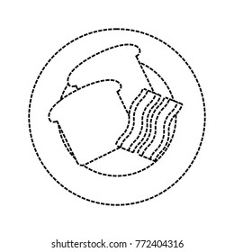flat line uncolored plate with