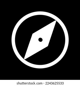 flat line vector icon isolated on dark background, vector illustration