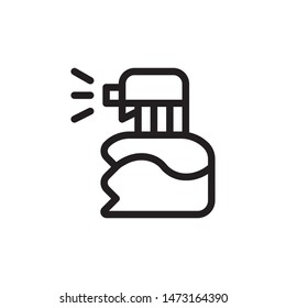 flat line water sprayer icon. Logo element illustration. water sprayer design. vector eps 10 . water sprayer concept. Can be used in web and mobile . 