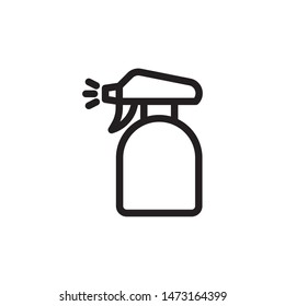 flat line water sprayer icon. Logo element illustration. water sprayer design. vector eps 10 . water sprayer concept. Can be used in web and mobile . 