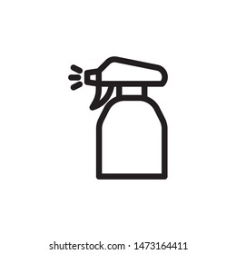 flat line water sprayer icon. Logo element illustration. water sprayer design. vector eps 10 . water sprayer concept. Can be used in web and mobile . 