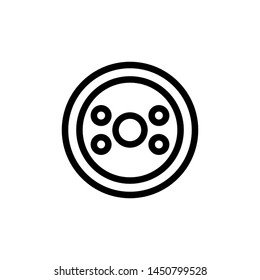 flat line web cam icon symbol sign, logo template, vector, eps 10