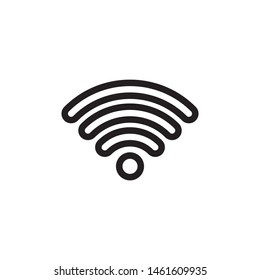 flat line wifi icon symbol sign, logo template, vector, eps 10