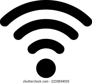 flat line wifi, wireless, internet signal icon symbol sign, logo template, vector on white background..eps