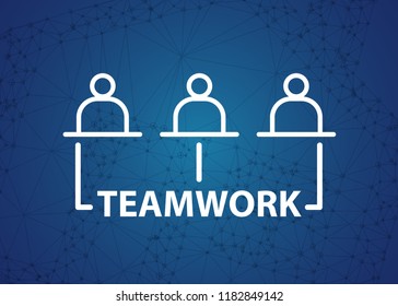 Flat Linear Abstrac Illustration Related of Communication, Relationship of Stakeholders, Partnership and Team Work. Resources Allocation Line Icon. memory allocation icon