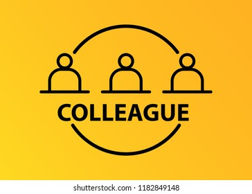 Flat Linear Abstrac Illustration Related of Communication, Relationship of Stakeholders, Partnership and Team Work. Resources Allocation Line Icon. memory allocation icon